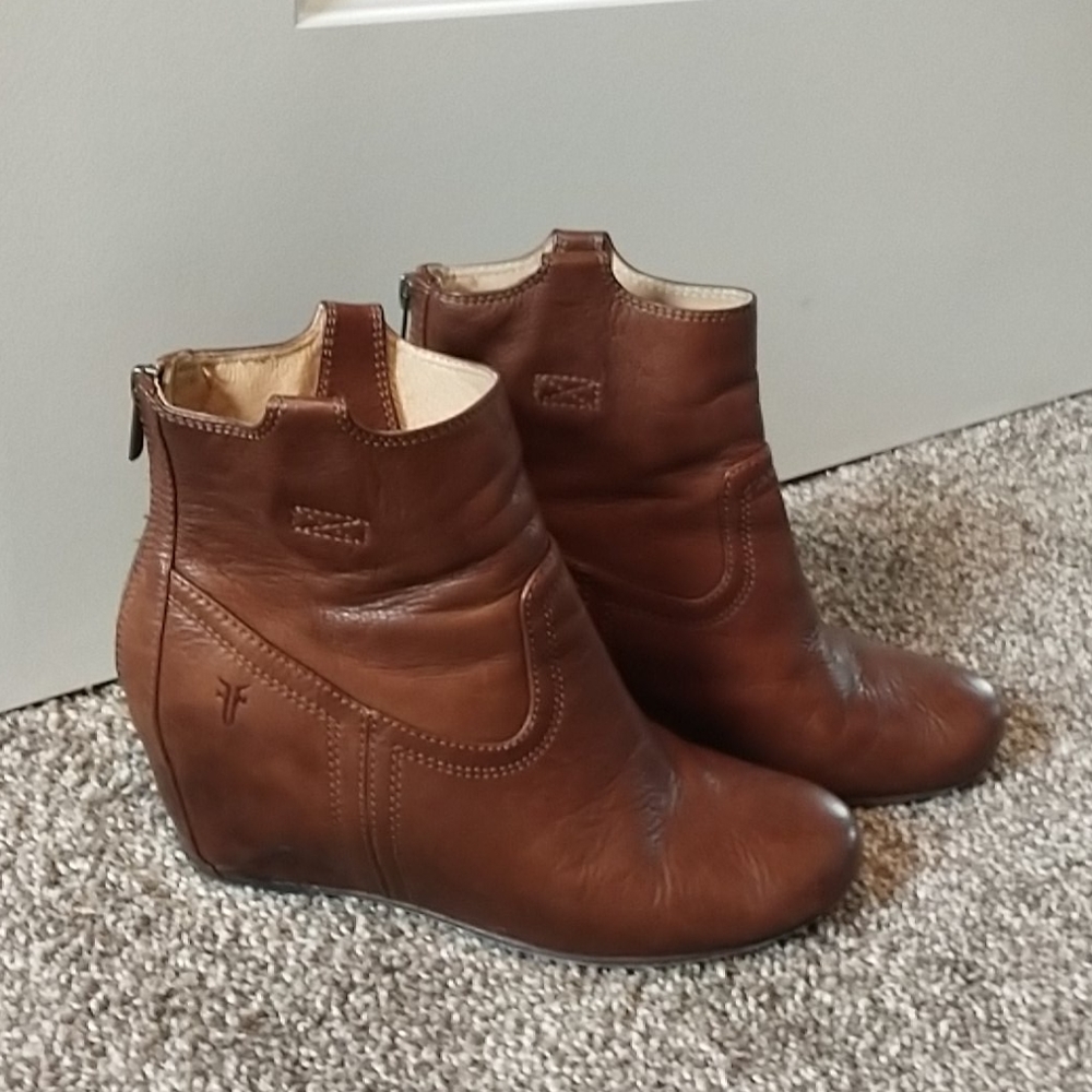 Frye wedge boots